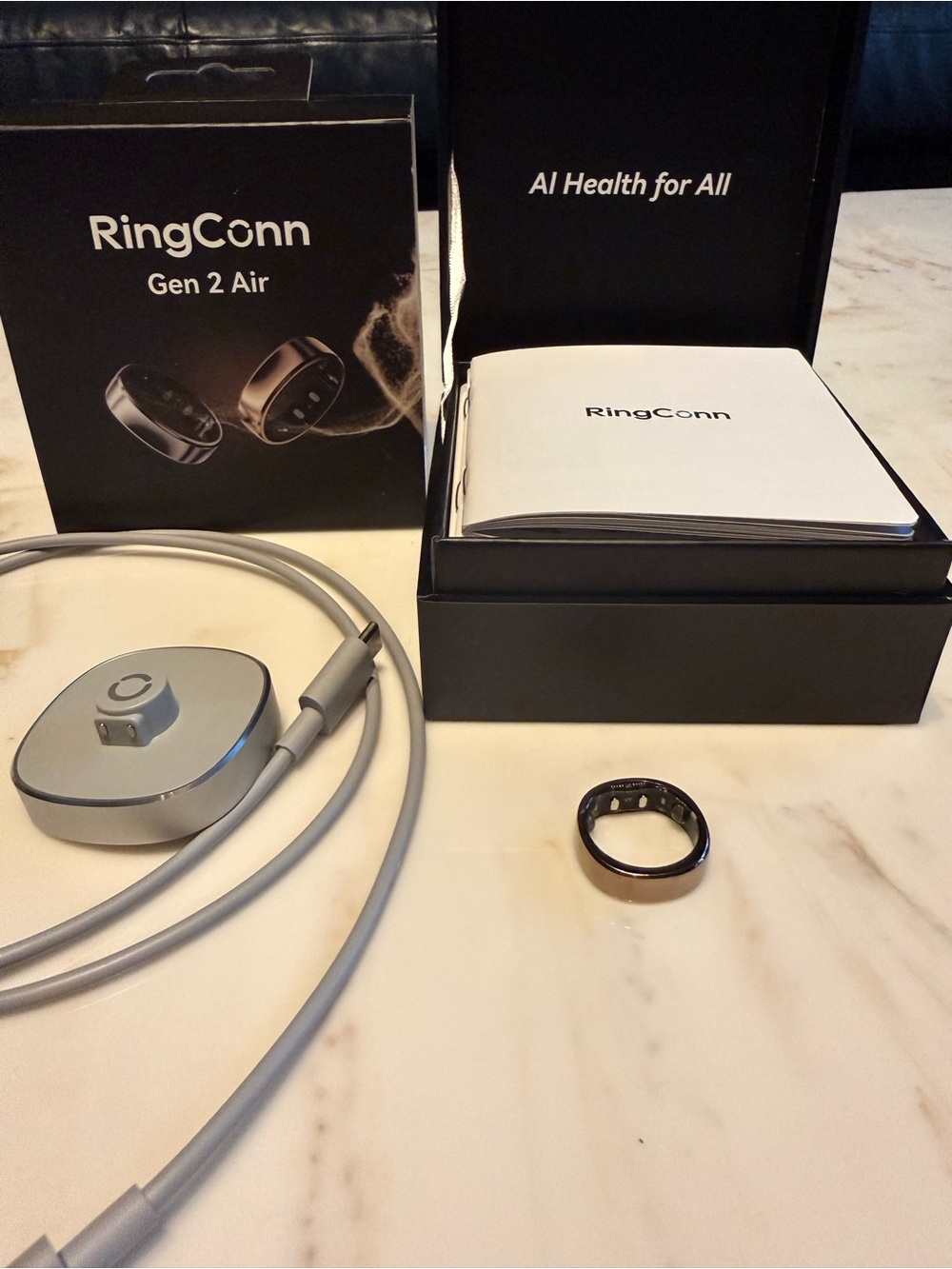 Gen 2 Air Smart Health Ring - Black